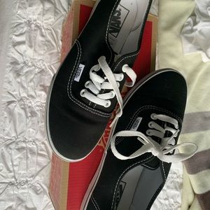 Brand new black and white vans